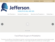 Tablet Screenshot of jeffersonfacialplastics.com